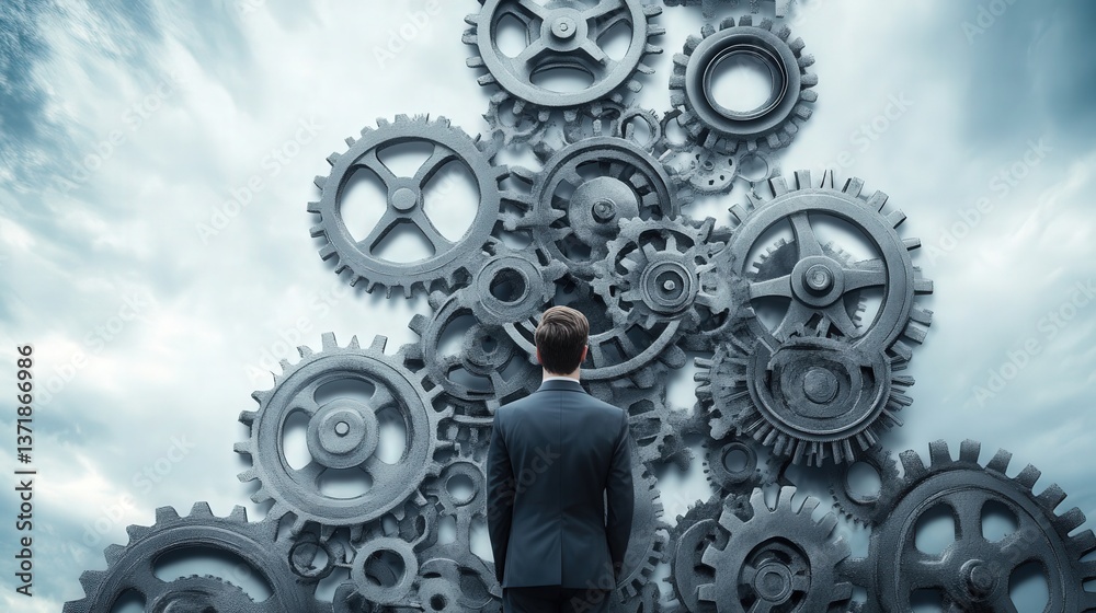 Poster business professional defining clear work processes, ensuring all tasks are broken down and managed 