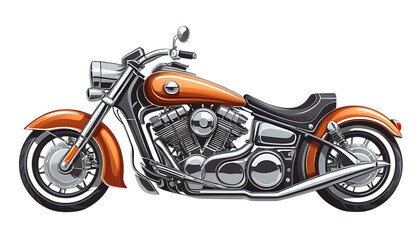 Obraz premium Stylish Motorcycle with Chrome Accents png