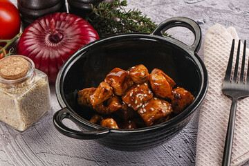 Chicken fillet with soya teriyaki sauce