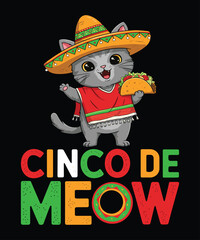 Cinco De Meow T-Shirt