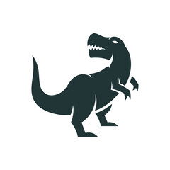 Obraz premium t-rex vector dinosaur silhouette logo