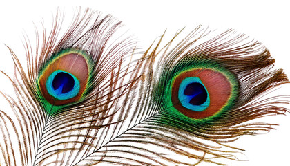 Obraz premium close up of peacock feather