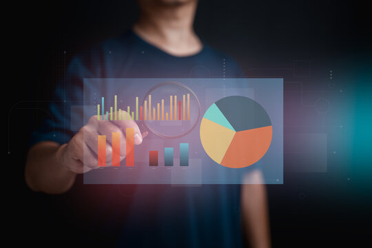 Data visualization and analytics interaction for business intelligence and decision-making.