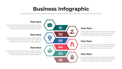 Business infographic presentation layout fully editable.