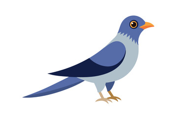 Obraz premium blue bird on white background