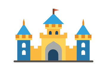Fototapeta premium castle on white background