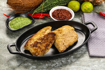 Indian chiken kebab minced meat
