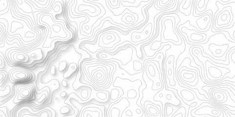 	
Abstract curve grid map and topo contour map on white background, Topographic contour lines. Seamless pattern with lines Topographic map. Geographic mountain relief diagram line wave carve design.