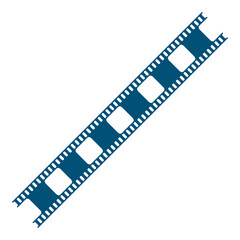 old film strip logo design