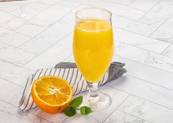 Fresh Orange juice with fruit