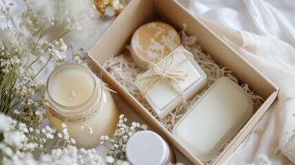How do you create a homemade spa gift set?