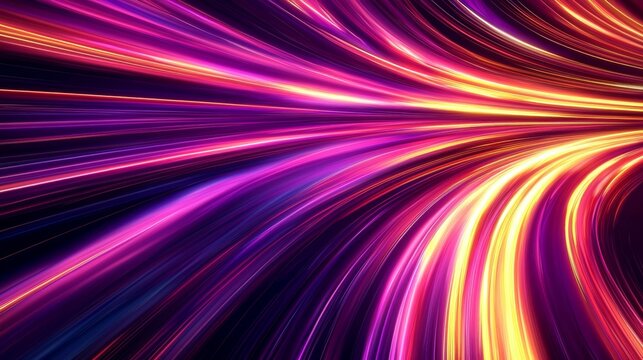 Visualizing Data Transfer: Yellow and Purple Trails