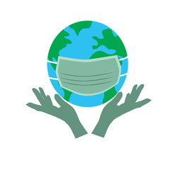 Earth Protected by a Mask