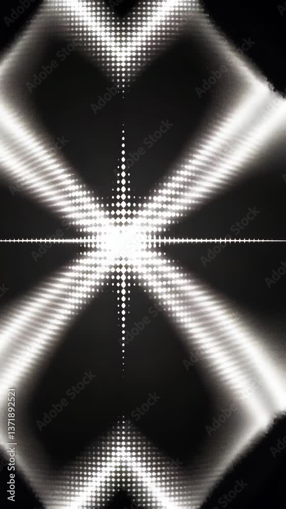 Poster abstract light patterns create dynamic shapes and textures in a visually striking composition