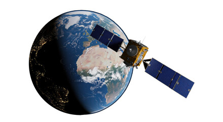 Isolated Satellite Orbiting Earth, a Communication Technology