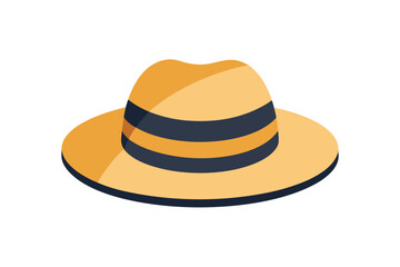 orange hat isolated on white background