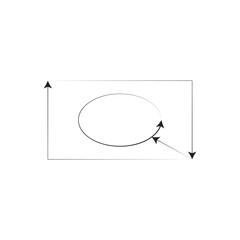 Flowchart Diagram with Arrows and Circle