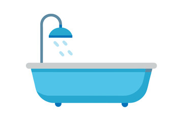 illustration of a bathroom with a bathtub