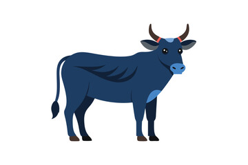 vector illustration of a bull