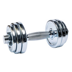 sil gym dumbbell on white background