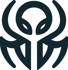 the logo for the spider