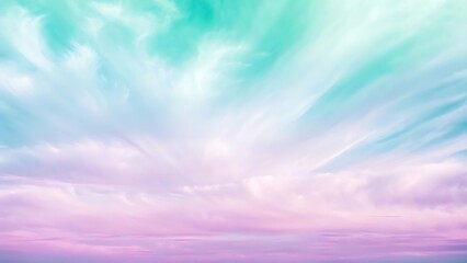 Obraz premium Pastel colored sky, dreamy cloudscape
