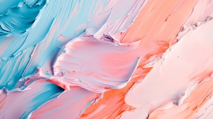 Abstract Pastel Paint Swirls Texture Art