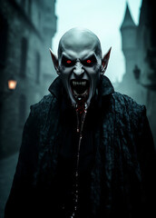 Scary vampire gothic style