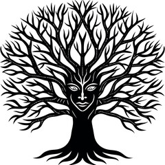 A tree-with-branches-forming-the-shape-of-a-human 