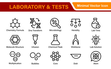  Public utilities linear signed icon collection. Signed thin line icons collection. Set of public utilities simple outline icons.