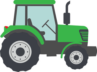 tractor on a white background