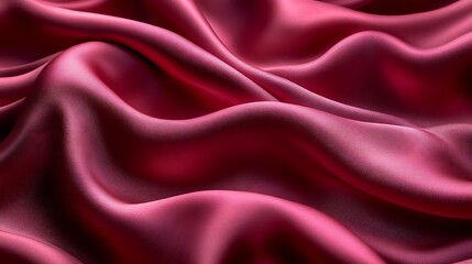 Obraz premium A silky texture in shades of deep crimson and soft pink, with intricate folds and highlights that create a luxurious, romantic feel,