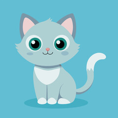 Cute little kitten. 