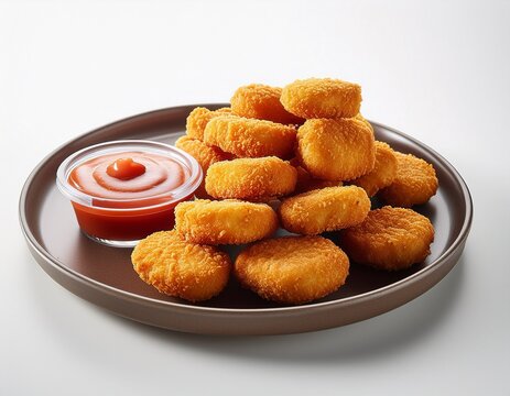 Chicken nugget and french fries