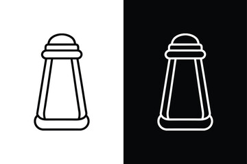 Salt & Pepper Shaker Icon. High-Quality Line Art Vector Design
