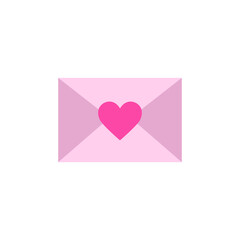 Pink Envelope with a Heart