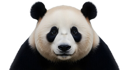Fototapeta premium Giant Panda Close-Up – Furry Face, Expressive Eyes, and Realistic Details