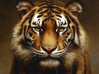Fototapeta premium Majestic Tiger Portrait.
