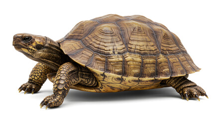 Obraz premium Detailed Turtle or Tortoise Photograph with Intricate Shell Pattern - High-Resolution Wildlife Portrait