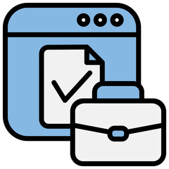 Digital Tools Blue Black Icon