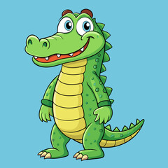 Fototapeta premium funny crocodile vector