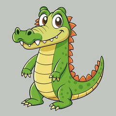 Fototapeta premium funny crocodile vector