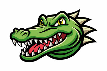 crocodile head logo vector