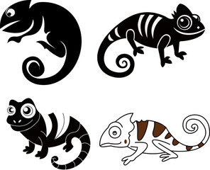 Chameleon Silhouette 