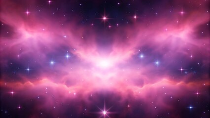 Obraz premium Pink nebula, cosmic background, space, stars
