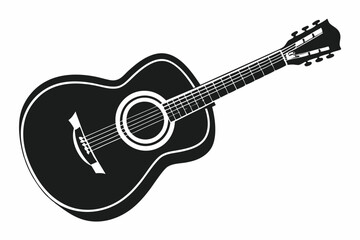 acoustic guitar silhouette