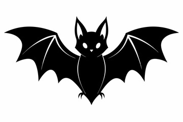 halloween bat silhouette vector