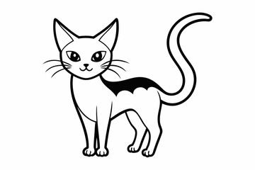 cat line art vector
