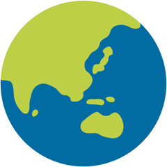 Globe Showing Asia and Australia
