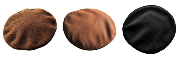 Elegant beret isolated on transparent background. PNG , se of